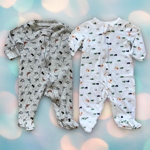 Carter’s Baby Boy Sleeper Footie Pajamas Size 3 Months